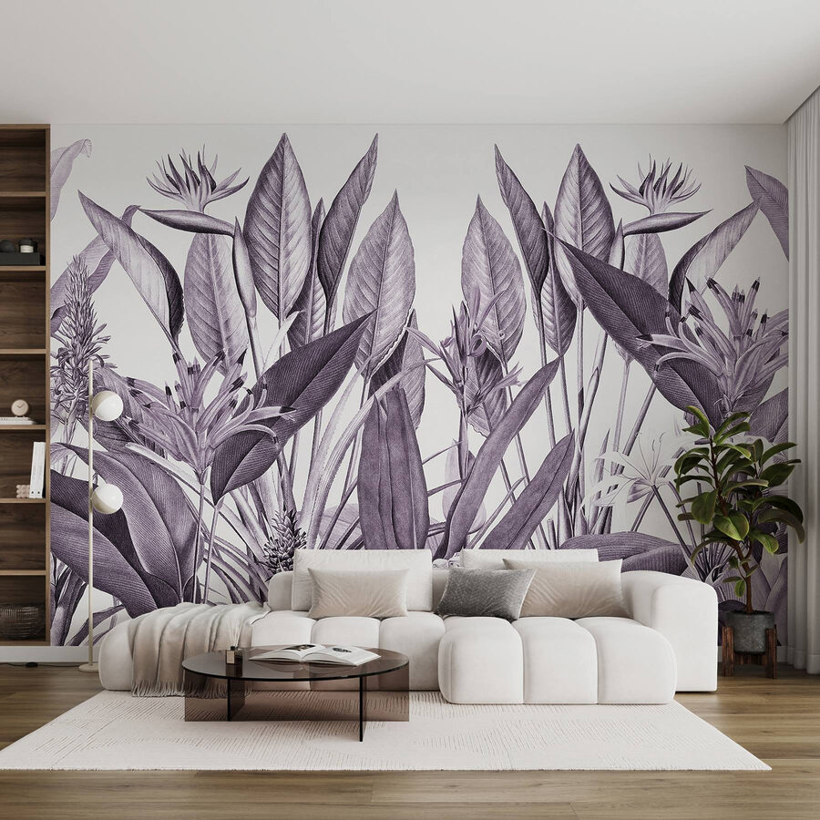 Fogliame elegante in tonalità tenui