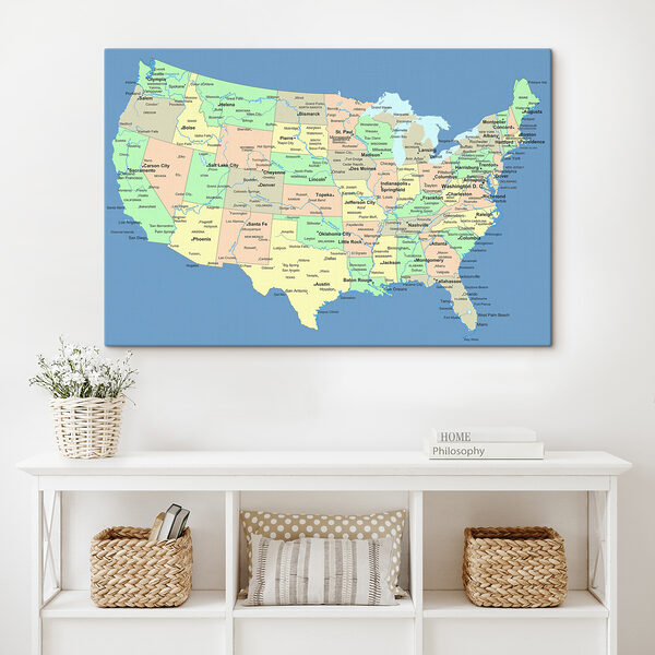 A map of the united states A map of the united states