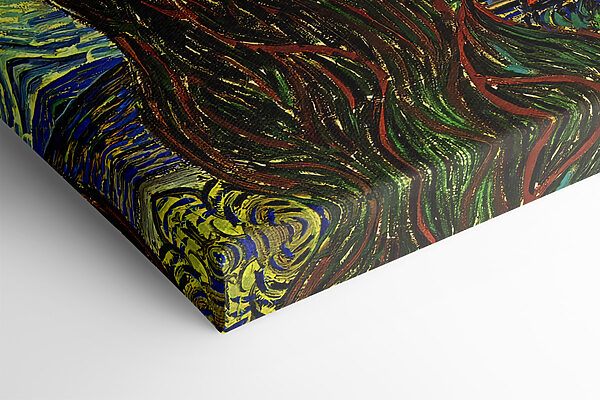 A painting of a starry night