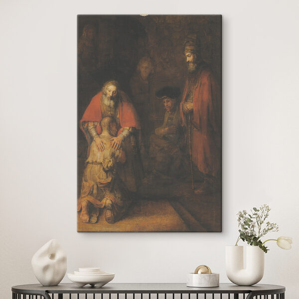 A painting of a group of people