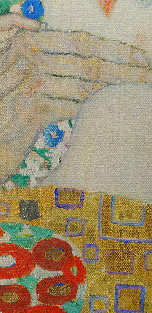 A painting of a man and woman