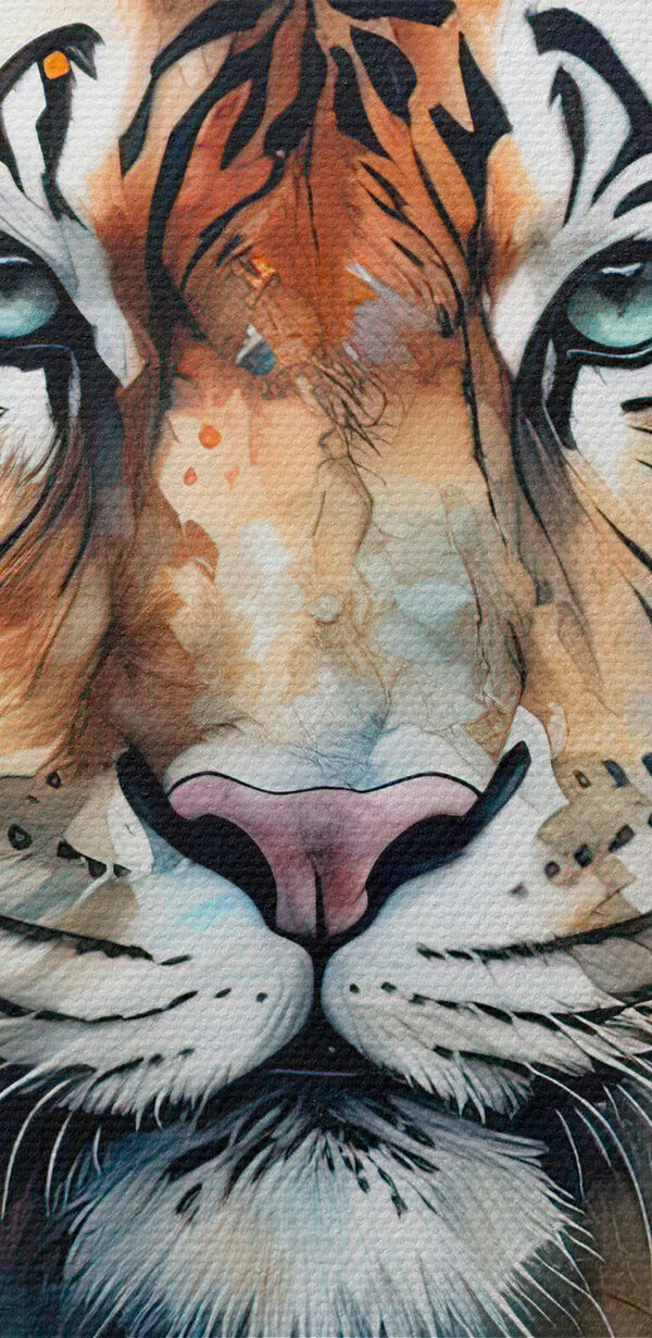 A painting of a tiger A painting of a tiger