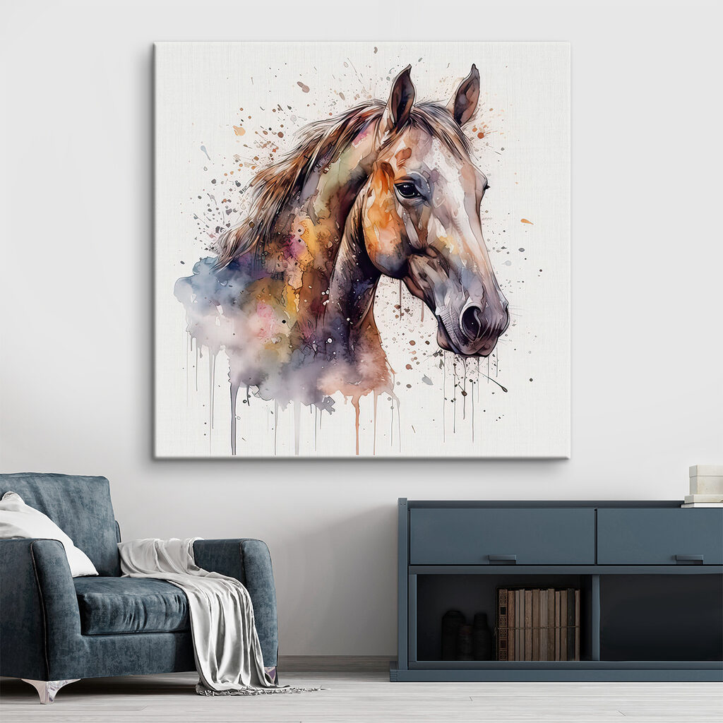 A painting of a horse A painting of a horse