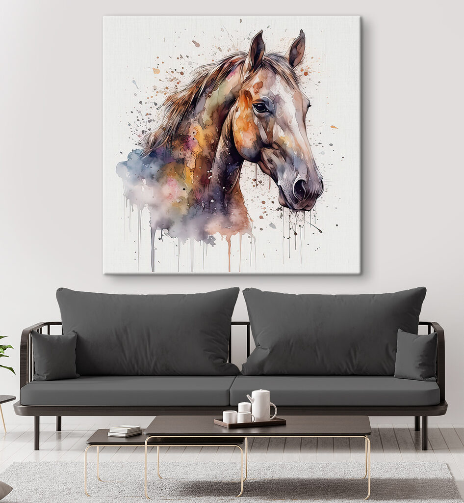 A painting of a horse A painting of a horse