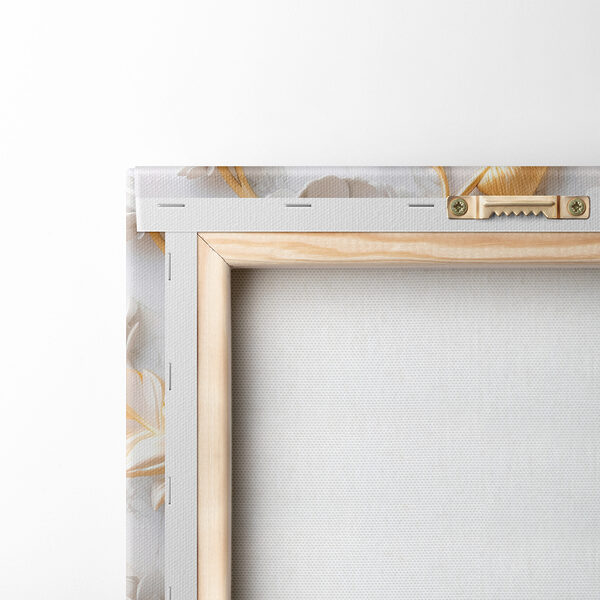 Elegant Floral Design in Cream and Beige