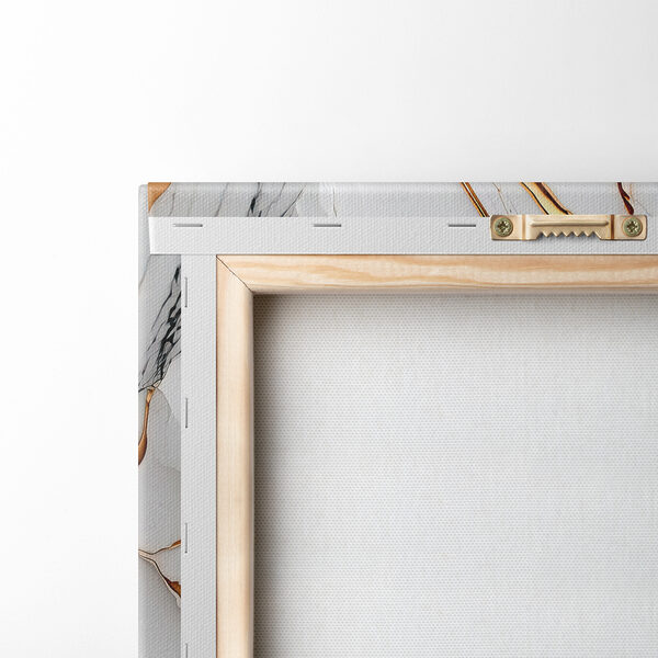 Elegant marble with amber swirls