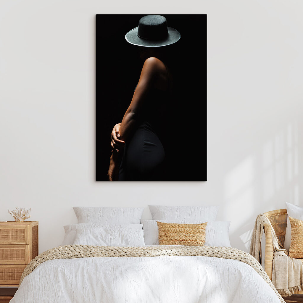 A woman in a hat A woman in a hat