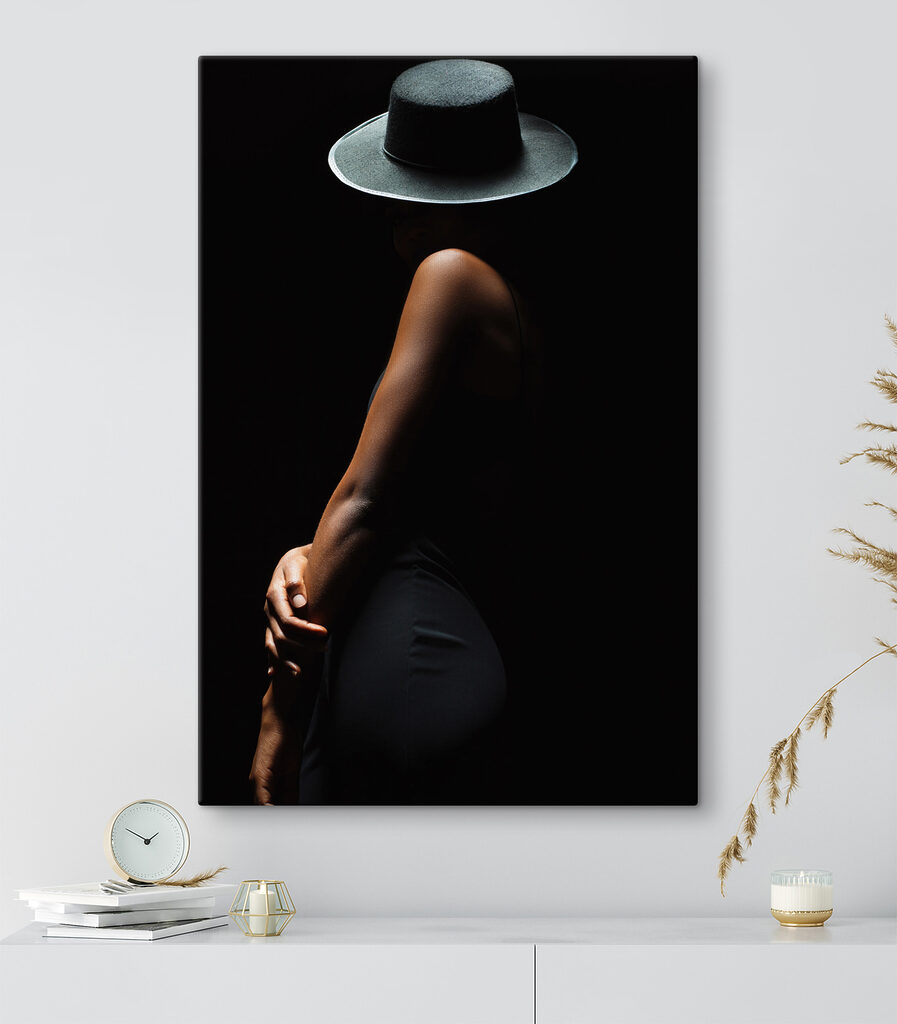 A woman in a hat A woman in a hat