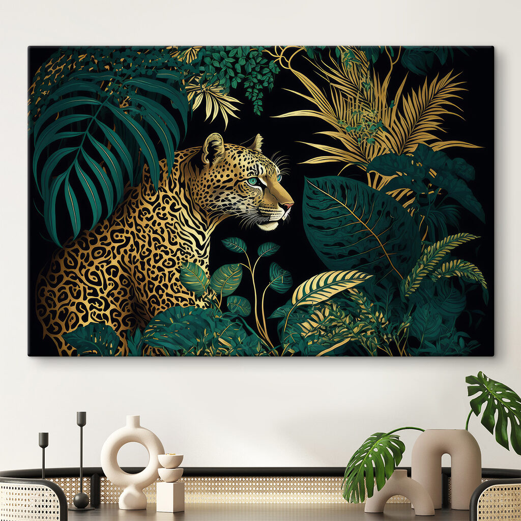 A leopard in the jungle A leopard in the jungle