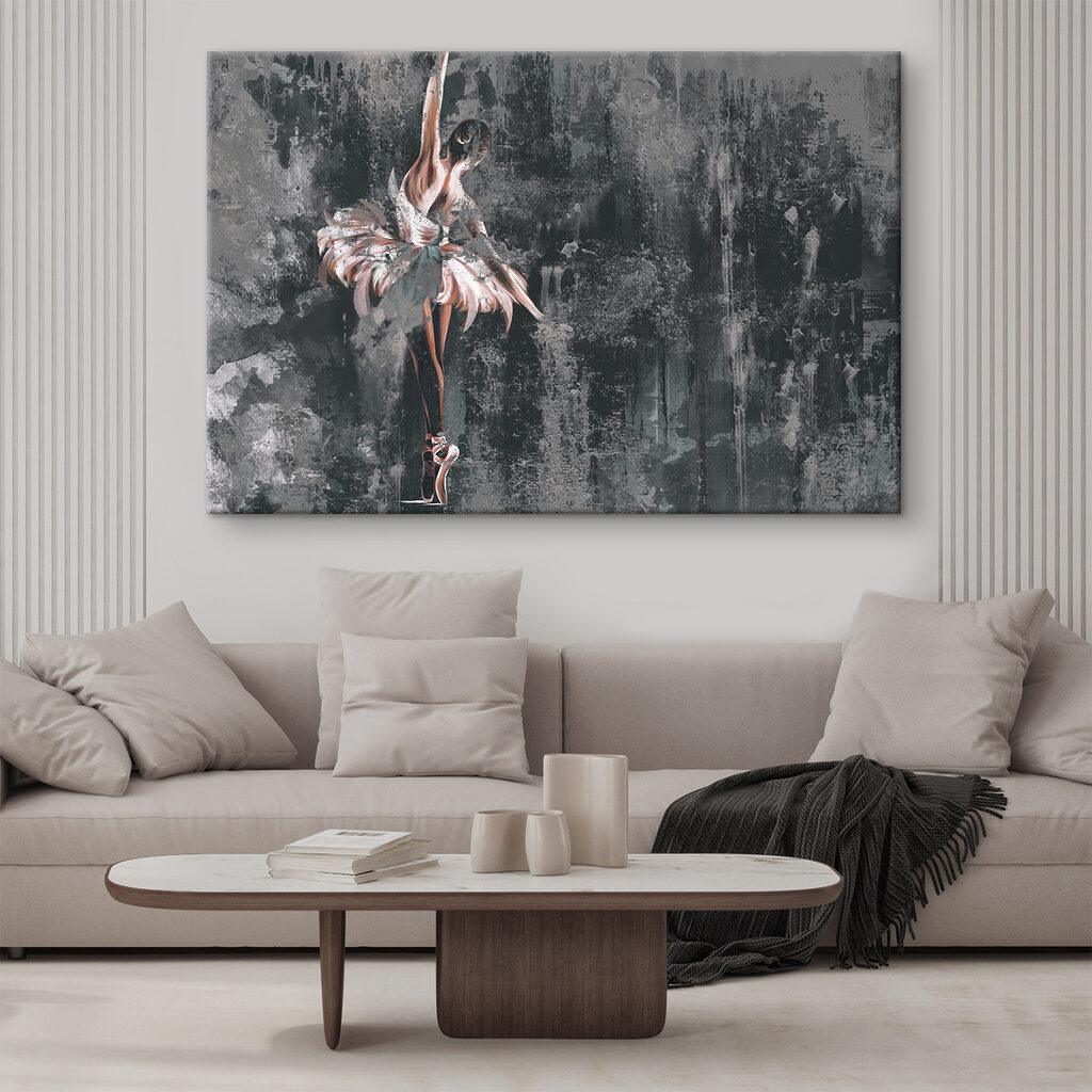 A painting of a woman in a tutu A painting of a woman in a tutu