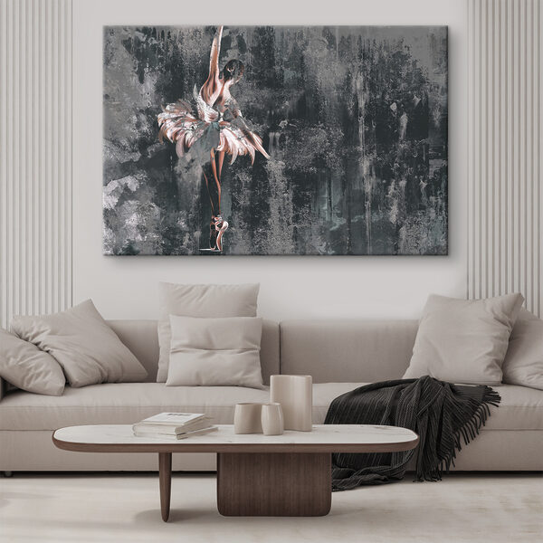 A painting of a woman in a tutu A painting of a woman in a tutu