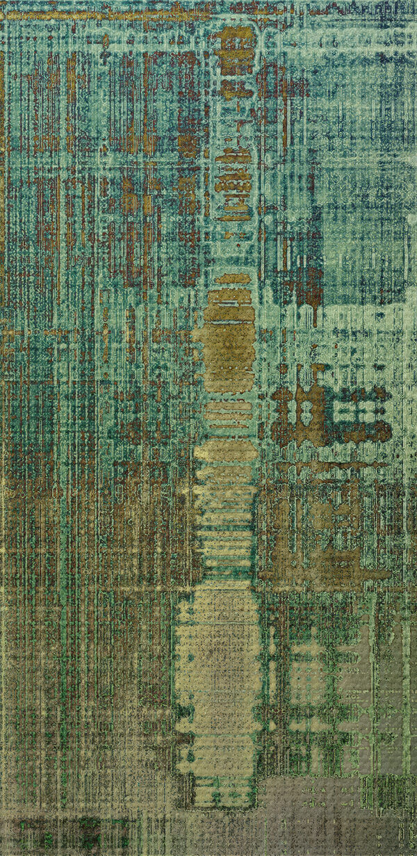 A close up of a wall