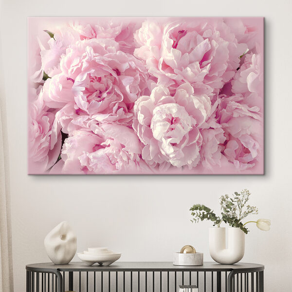 A group of pink flowers