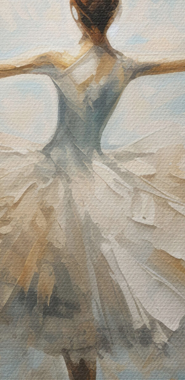 A painting of a woman dancing A painting of a woman dancing