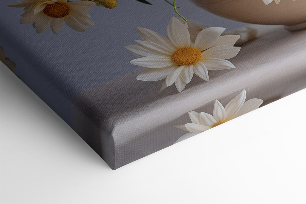 A vase of white flowers
