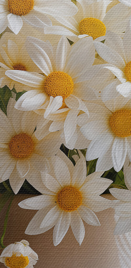 A vase of white flowers