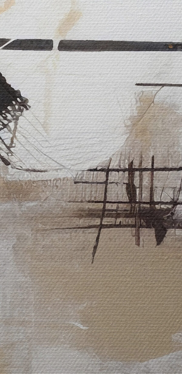 A painting of a landscape