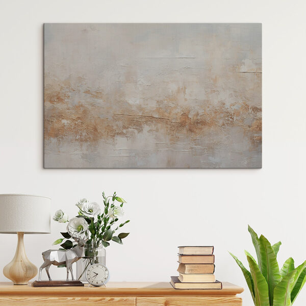 A white and brown wall
