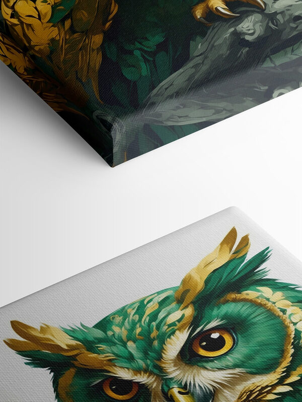 A painting of an owl A painting of an owl