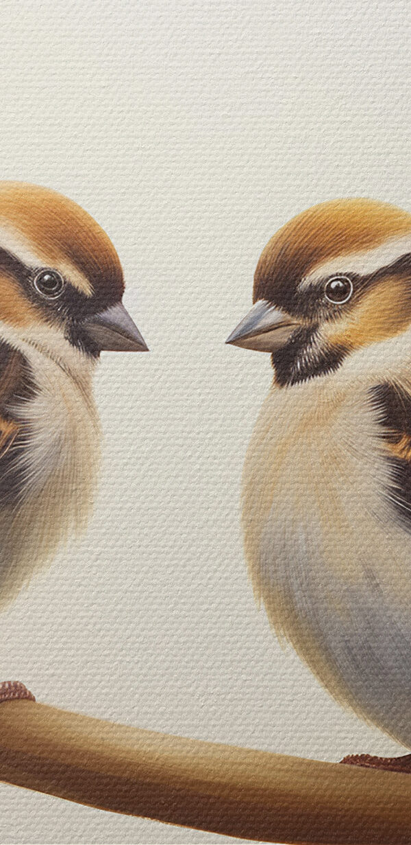 Two birds on a branch Two birds on a branch