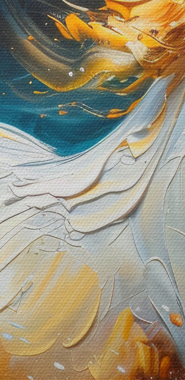 A painting of a horse