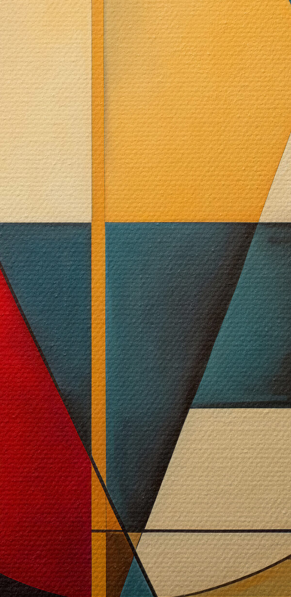 A painting of a circle and a circle A painting of a circle and a circle