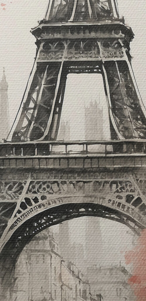 A street with cars and a tower
