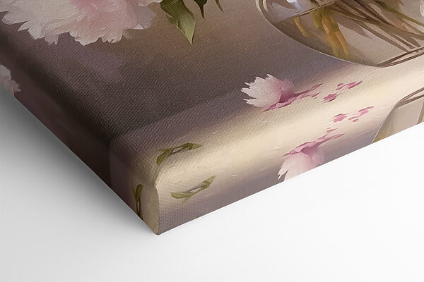 A vase of pink flowers