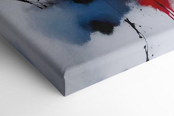 A painting of colorful paint splatters