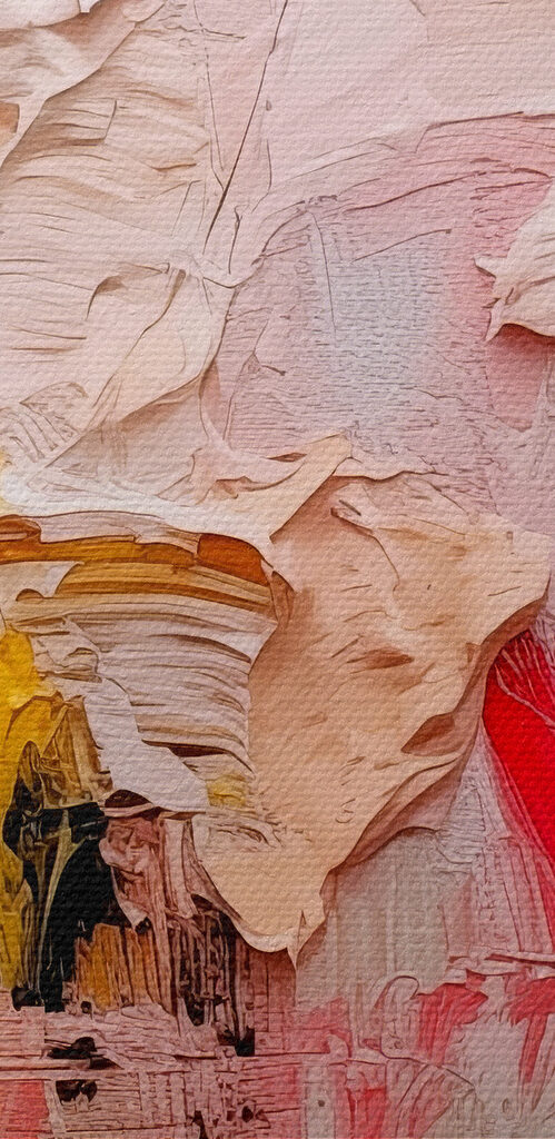 A close up of a painting A close up of a painting