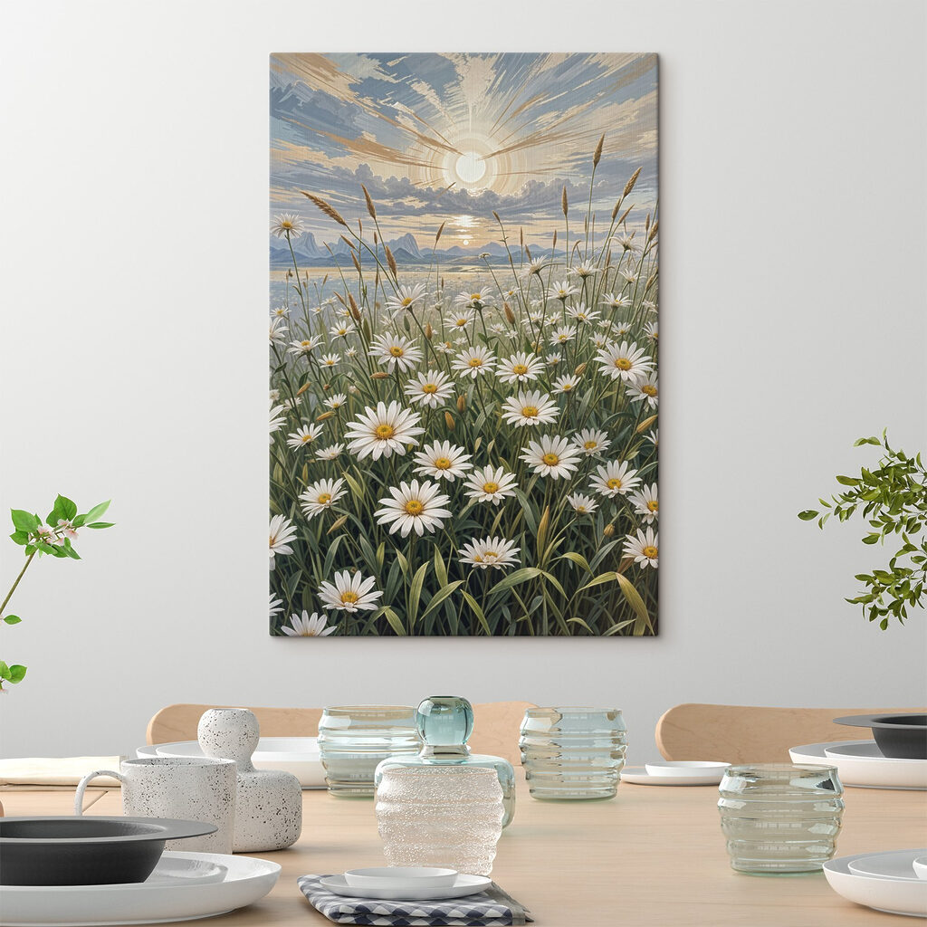 Field of white flowers Field of white flowers