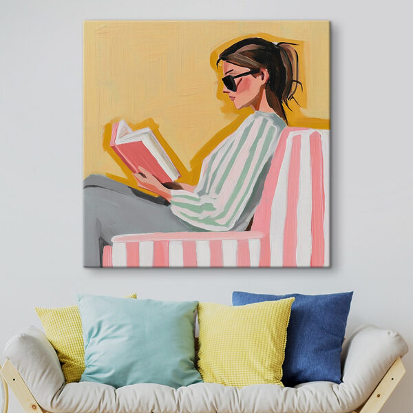 Donna che legge un libro Quadri Donna che legge un libro