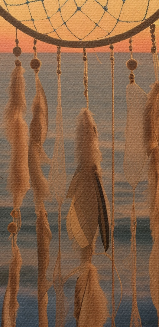 Dream catcher from a doorway
