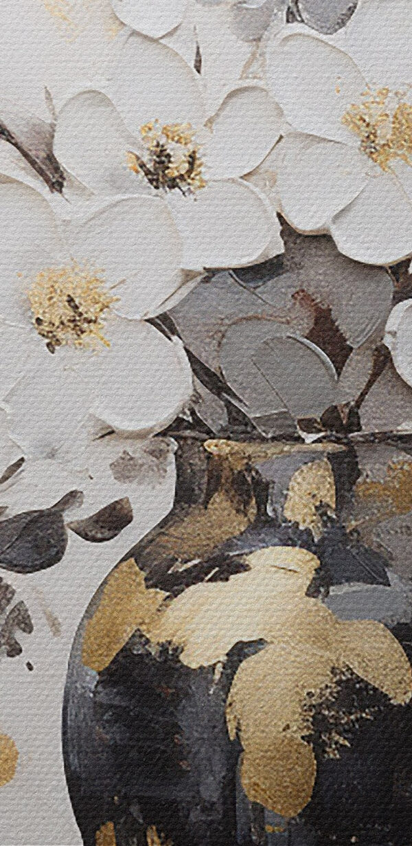 Painting of flowers in a vase