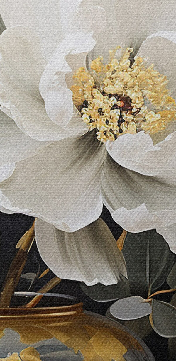 Painting of flowers in a vase Painting of flowers in a vase