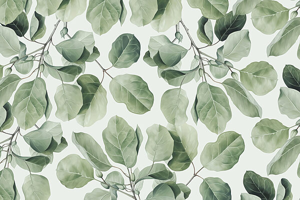 Il motivo del fogliame verde e vibrante della natura Il motivo del fogliame verde e vibrante della natura