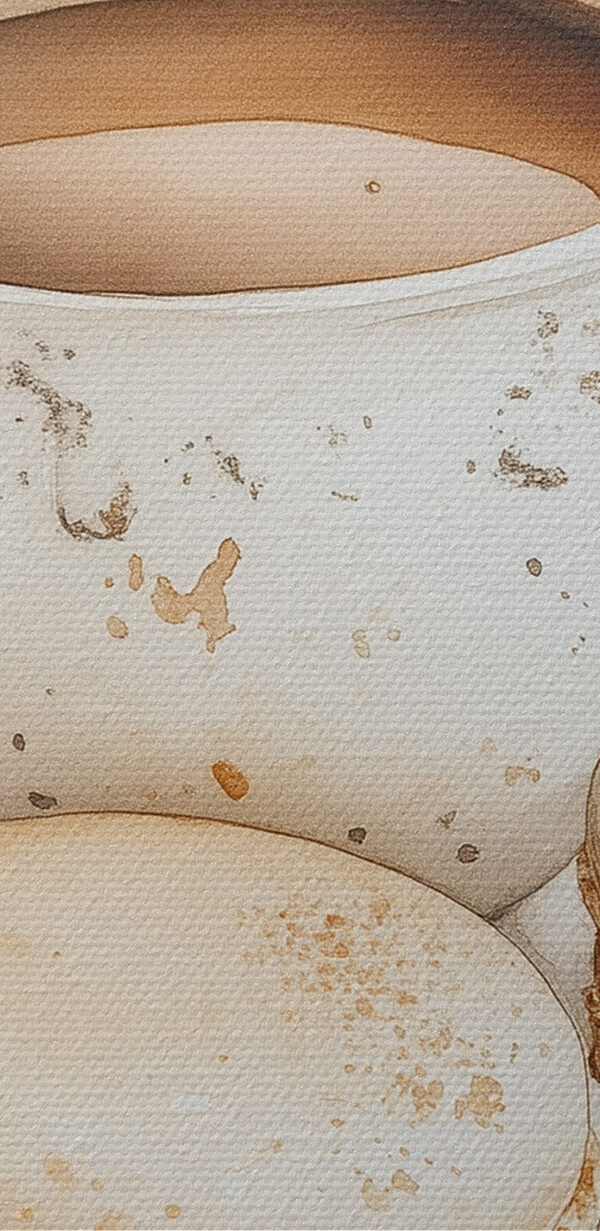 Cup of coffee and cookies on a plate