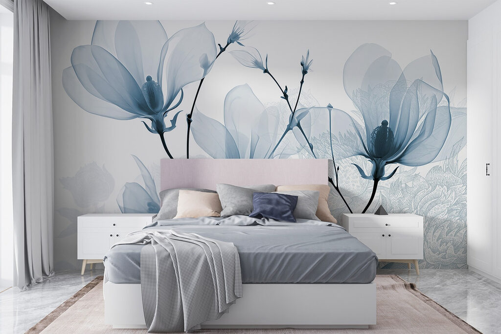 Delicate blooms in soft hues