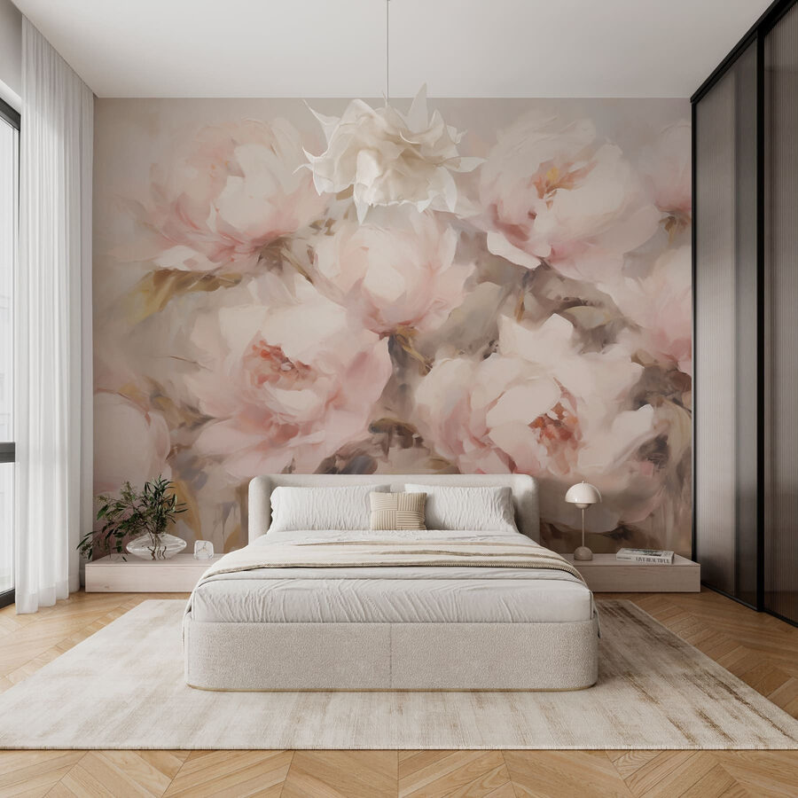 Pittura di fiori su sfondo bianco Pittura di fiori su sfondo bianco