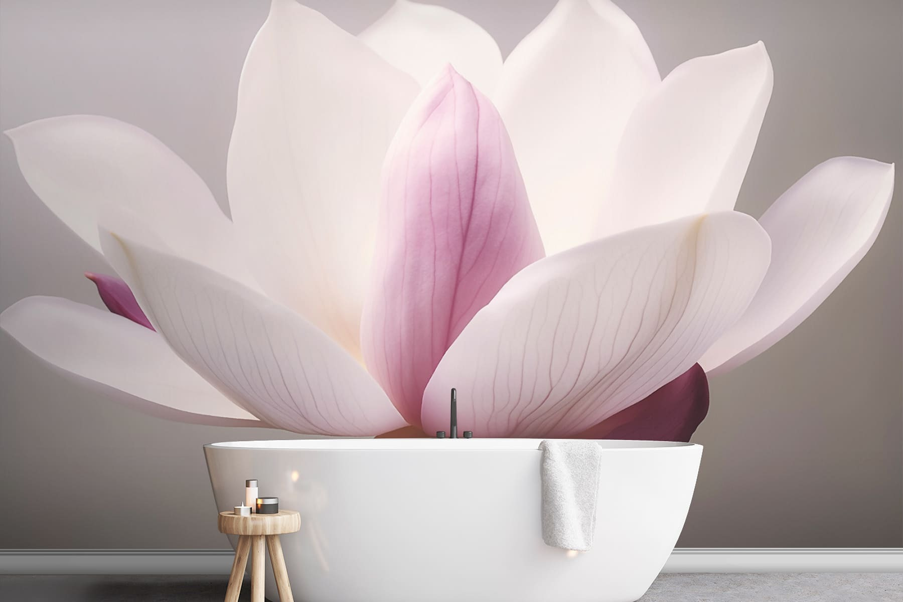 Delicate petals in soft hues