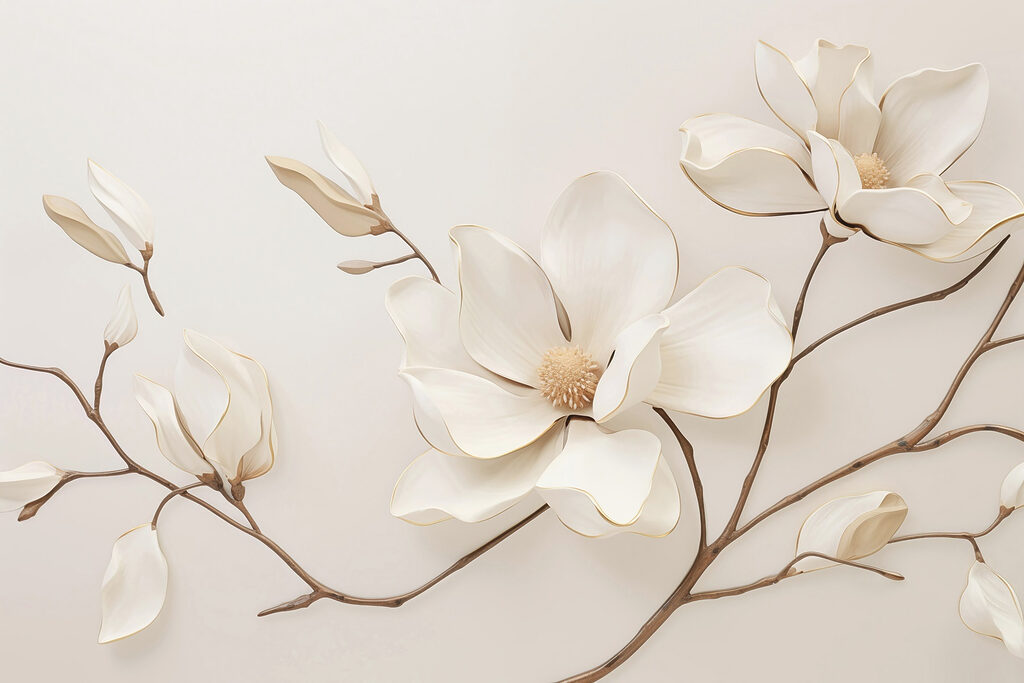 Fiore bianco su un ramo Fiore bianco su un ramo