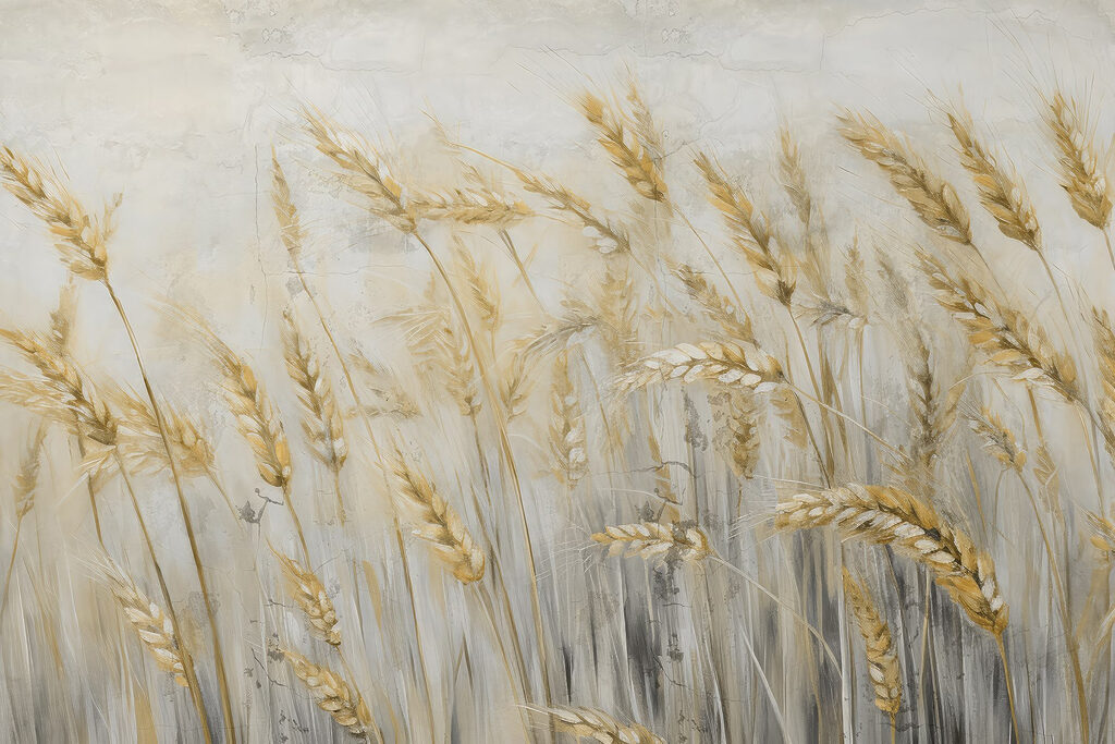 Pittura di grano in un campo Pittura di grano in un campo