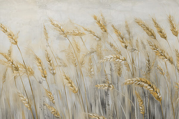 Pittura di grano in un campo Pittura di grano in un campo