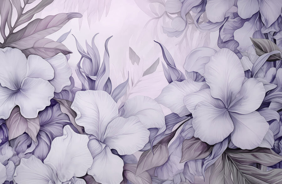Delicate fioriture in tenui colori pastello