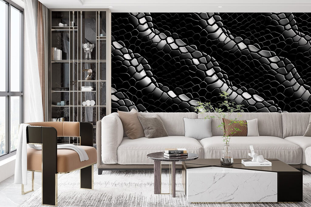 Dynamic abstract pattern in dark hues Dynamic abstract pattern in dark hues