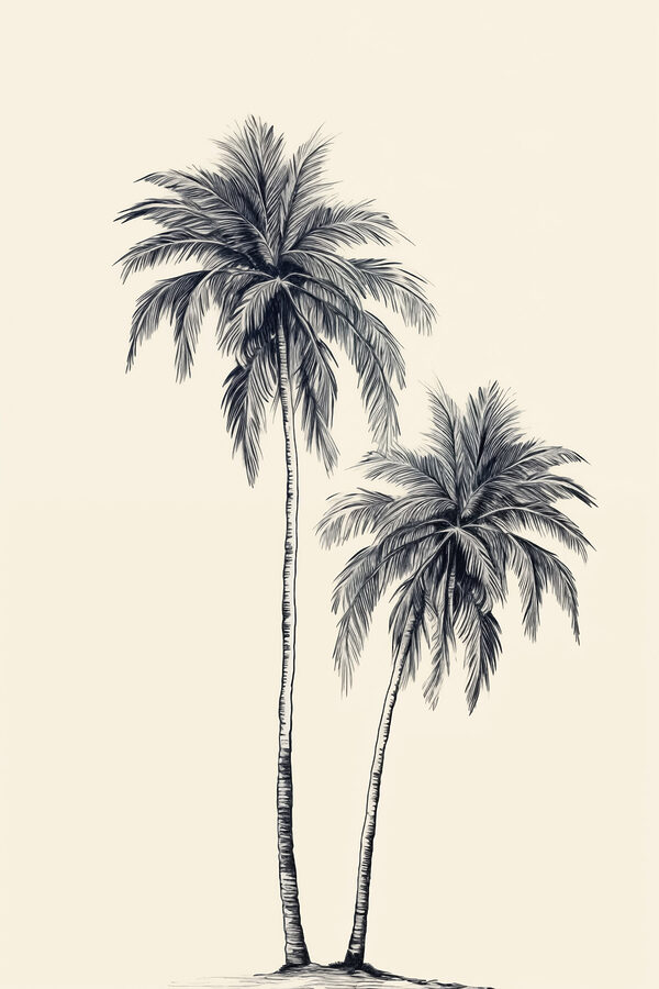 Group of palm trees Group of palm trees