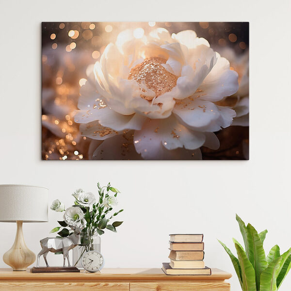 Quadri Quadri Un fiore elegante in una luce soffusa (COD: s43948)