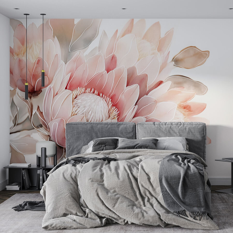 Delicate fioriture in tenui colori pastello
