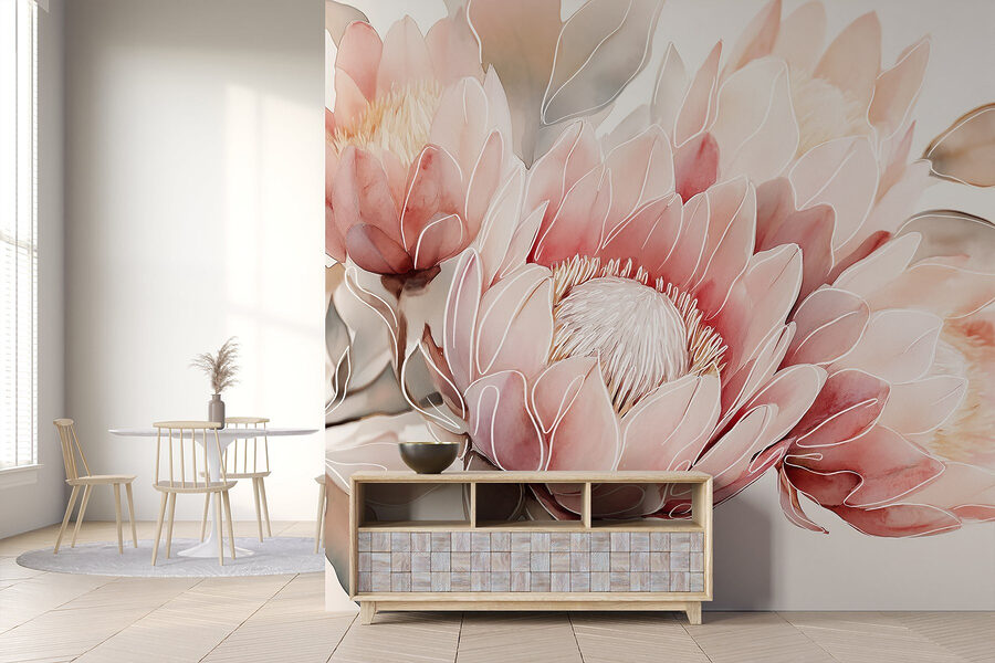 Delicate fioriture in tenui colori pastello