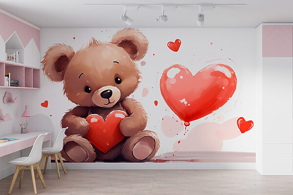 Orsacchiotto con cuore in mano Orsacchiotto con cuore in mano